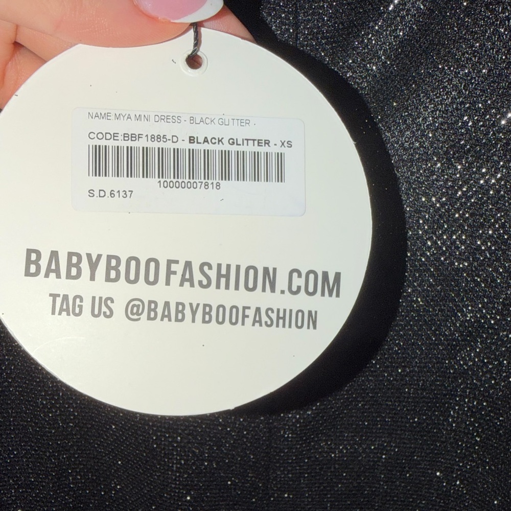 Mya mini dress black glitter- Babyboo - Picture 4 of 4